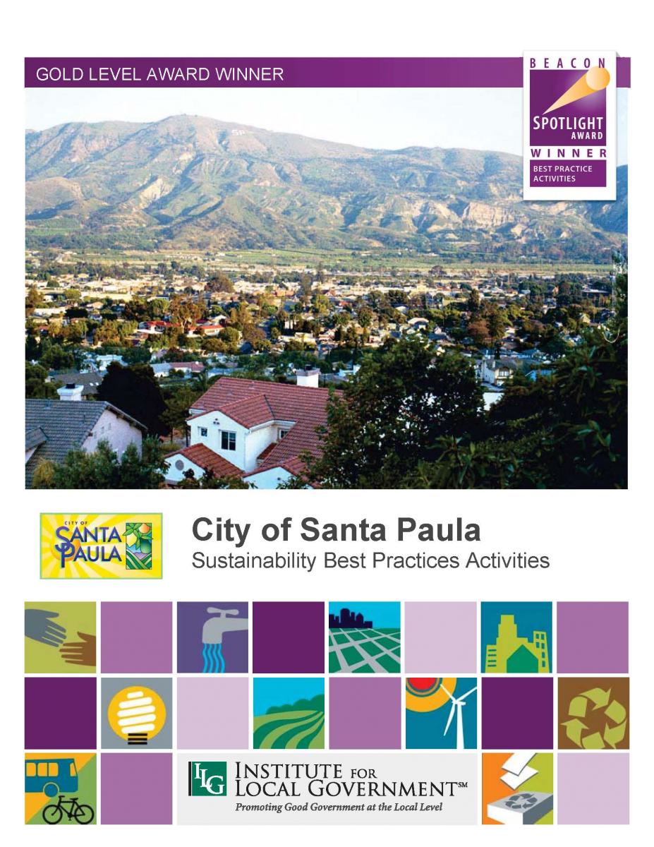 City of Santa Paula Sustainability Best Practice Activities Institute