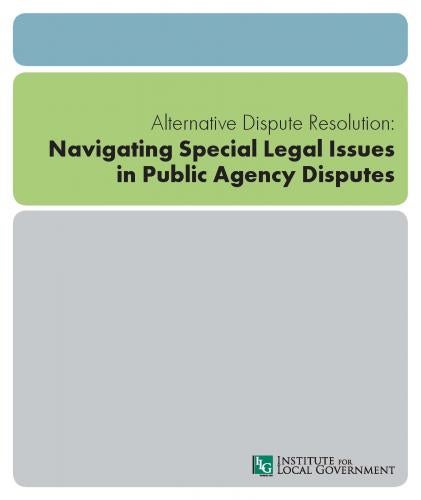 Image of Special Legal Issues Associated with Resolving Disputes Among Public Agencies