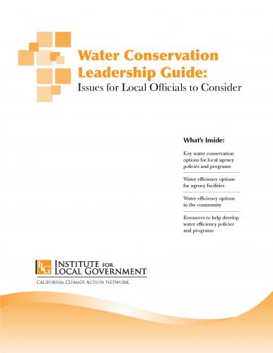 Image of Water Conservation Leadership Guide: Issues for Local Officials to Consider