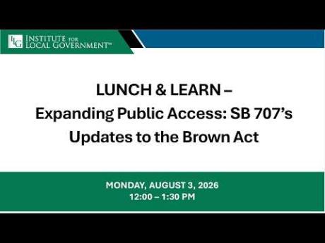 Expanding Public Access: SB 707’s Updates to the Brown Act 