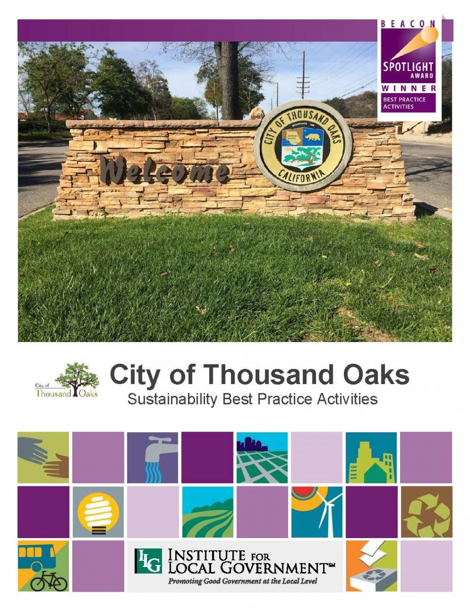 City of Thousand Oaks Sustainability Best Practice Activities