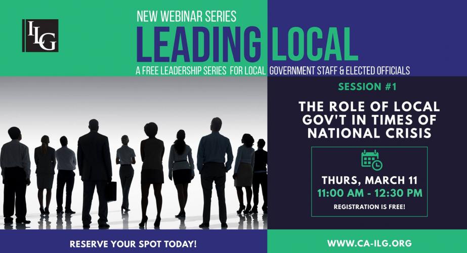 New Webinar Series: LEADING LOCAL