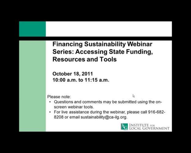Accessing State Funding, Resources and Tools