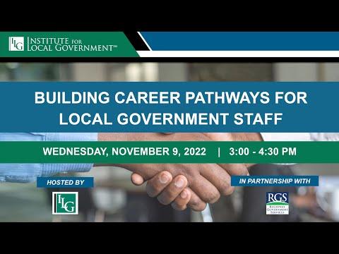Building Career Pathways for Local Government Staff