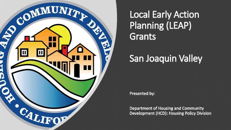 San Joaquin Valley LEAP Workshop