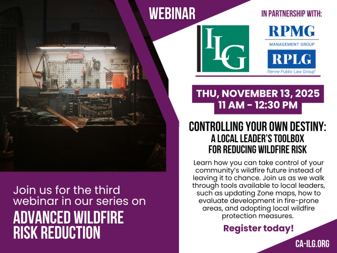 Webinar promo graphic with date title and description