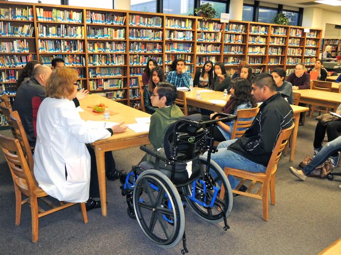 Students in the College Bound Today program interact with mentors and learn about community and new opportunities by attending special classes.