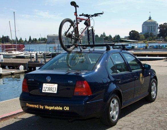 Image of Alameda County Volkswagon Jetta that runs on waste vegetable oil