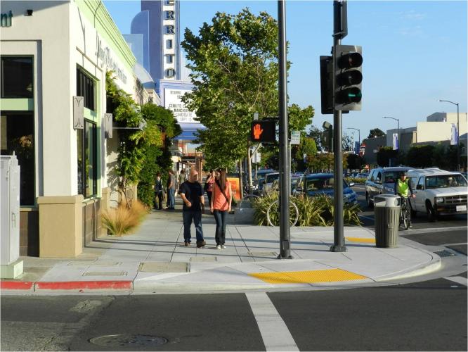 View of San Pablo Avenue and Cerrito Theater