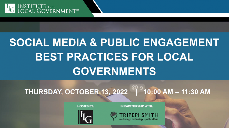 Social Media & Public Engagement Best Practices for Local Governments 