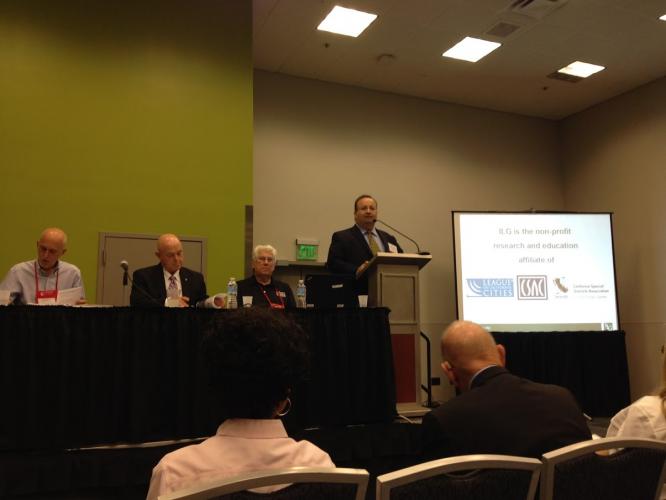 Mayors speaking about Community Wellness at the League of California Cities Annual Conference